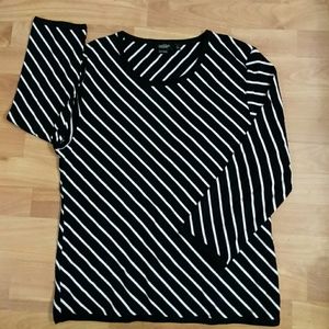 Black and white stripes sweater